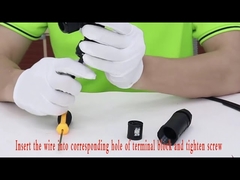 Y Τύπος 3 Κανάλι 2 3 4 5 Pin Αδιάβροχοι ηλεκτρικοί σύνδεσμοι Ip68 250v 16~24a