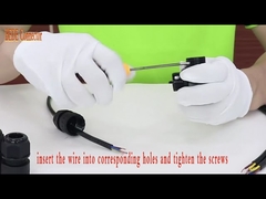 T Τύπος 5 ακίδων Αδιάβροχοι ηλεκτρικοί σύνδεσμοι Κουτί διακλάδωσης καλωδίων IP68 5 ακίδων