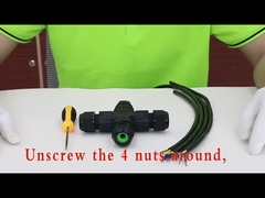 Άντρας και γυναίκα DB 2w2 Φωτιστική κούπα Κοαξιώδης σύνδεσμος ισχύος Αδιάβροχος IP 68