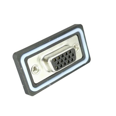 D-SUB 15PIN Γυναικείο σύνδεσμο 500V Διορισμένη τάση Ηλεκτρονικός αδιάβροχος σύνδεσμος