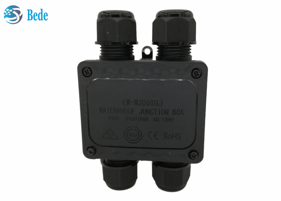 PA 66 εξωτερικό αδιάβροχο πλαίσιο 4 κανάλι IP68 450V διανομής καλωδίων κιβωτίων συνδέσεων