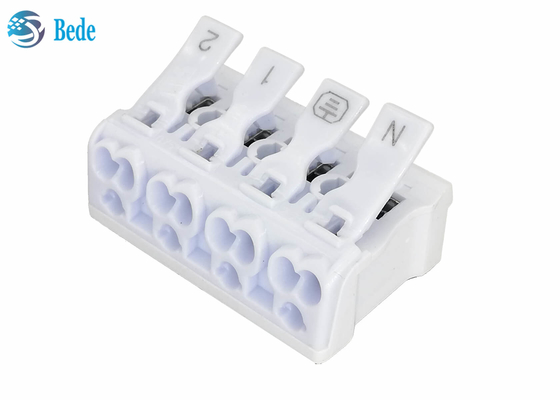 PA66 4 ώθηση Πολωνών - στα γρήγορα καρύδια 450V 16A μοχλών τελικών φραγμών συνδετήρων καλωδίων