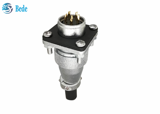 9 10 12 14 κυκλικοί συνδετήρες καρφιτσών 400V 5A WS20 με την τετραγωνική κάλυψη φλαντζών και σκόνης