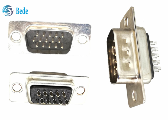 BEDE Δ υπο- Connetor 15 υπο- DB 15 αρσενικός τύπος 5A Δ καρφιτσών συγκόλλησης Connetors