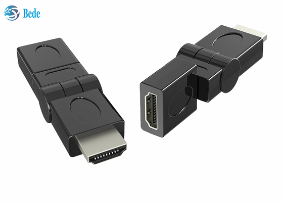 Καλυμμένο χρυσός αρσενικό HDMI στο θηλυκό προσαρμοστή 90 στροφέων 180 270 360 βαθμοί περιστρέψιμοι