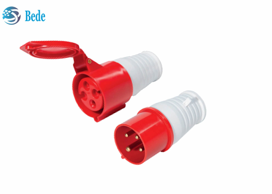 αδιάβροχοι άνδρα-γυναίκας συνδετήρες 380-415V υποδοχών/βουλωμάτων 16A 4pin βιομηχανικοί
