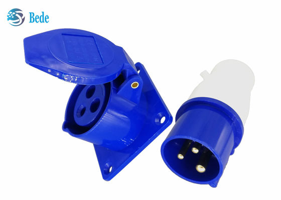 3 τοποθετημένος επιτροπή τύπος αδιάβροχο IP44 220-250V 16A εξαρτήσεων βουλωμάτων και υποδοχών καρφιτσών βιομηχανικός