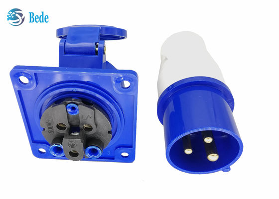 3 τοποθετημένος επιτροπή τύπος αδιάβροχο IP44 220-250V 16A εξαρτήσεων βουλωμάτων και υποδοχών καρφιτσών βιομηχανικός