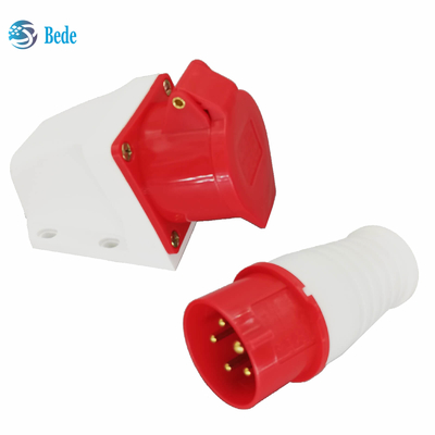Βύσμα και υποδοχή σύνδεσης Commando IEC 60309 380-415V 16Amp Τύπος επιτοίχιας τοποθέτησης