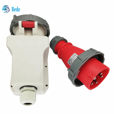 3P+N+E βιομηχανικές βούλωμα και υποδοχή IP67 AC220-415V τοποθετώντας τύπος τοίχων 16 και 32 Amp