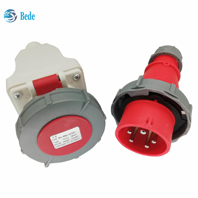 3P+N+E βιομηχανικές βούλωμα και υποδοχή IP67 AC220-415V τοποθετώντας τύπος τοίχων 16 και 32 Amp