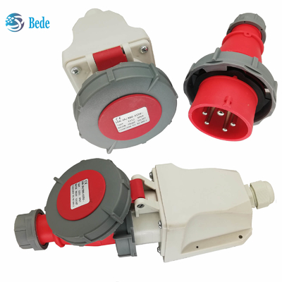 3P+N+E βιομηχανικές βούλωμα και υποδοχή IP67 AC220-415V τοποθετώντας τύπος τοίχων 16 και 32 Amp