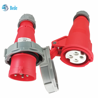 IP67 Βιομηχανική πρίζα πρίζας 4 πινών ((3P+E) 16 και 32 Amp Τύπος αγκύρωσης