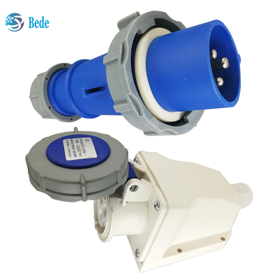 Βιομηχανική πρίζα 16 Amp 220V-250V 3Pins Τύπος τοποθέτησης στον τοίχο για βιομηχανικό εξοπλισμό