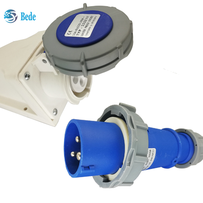 IP67 Σφραγίδες και πρίζες υψηλού ρεύματος 32Amp 220 ~ 250V με OEM / ODM