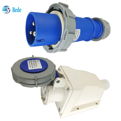 IP67 Σφραγίδες και πρίζες υψηλού ρεύματος 32Amp 220 ~ 250V με OEM / ODM