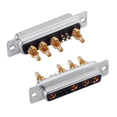 D-Sub Mixed Coaxial Connector RF / Power Righ Angle Conecector 9W4 για PCB