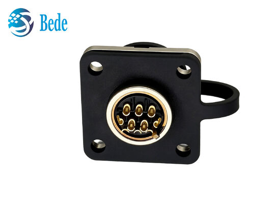 CM10 10Pins DDK Square Flange IP67 Αδιάβροχος κυκλικός σύνδεσμος με τερματισμό συγκόλλησης