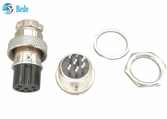 7 Πιν Gx16 Συνδέτης Αεροπορίας M16 Συνδέτες Συγκροτήματα Σημείο και Σημείο για Σιδηροδρομική Μεταφορά