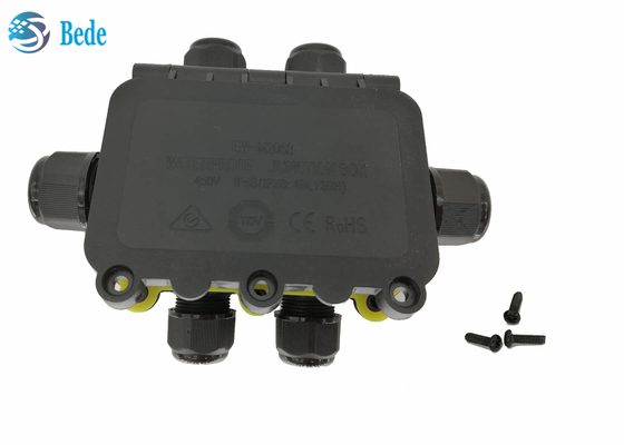 IP68 αδιάβροχο συνδέσεων πλαίσιο 6 κανάλι 450V καλωδίωσης καλωδίων κιβωτίων στεγανό υπαίθριο