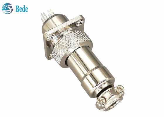 2 3 4 Pin GX12 Αεροπορικός Σύνδεσμος με Τετράγωνη Φλάντζα Αρσενικό και Θηλυκό Σετ